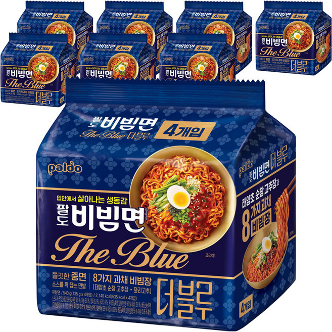 팔도비빔면 더블루 135g, 32개