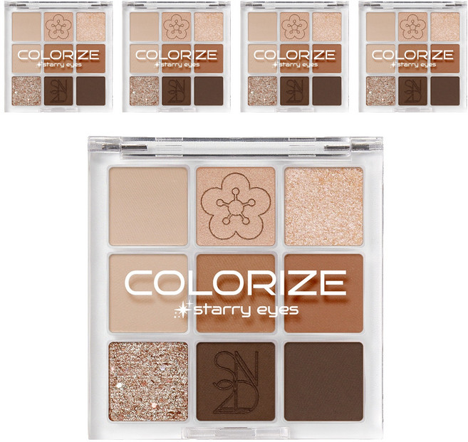 에스투엔디 컬러라이즈 스타리 아이즈 섀도우, 01 나인트리, 5개