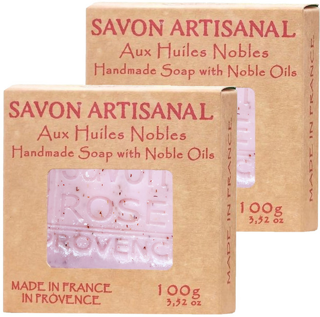 Maitre Savonitto 緻皂大師 普羅旺斯 玫瑰香氛手工皂, 100g, 2個