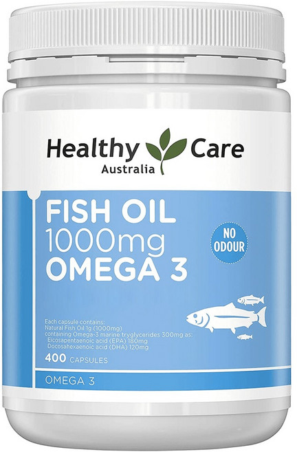 Healthy Care 澳洲深海魚油 Omega-3 膠囊 400顆, 587.2g, 1罐