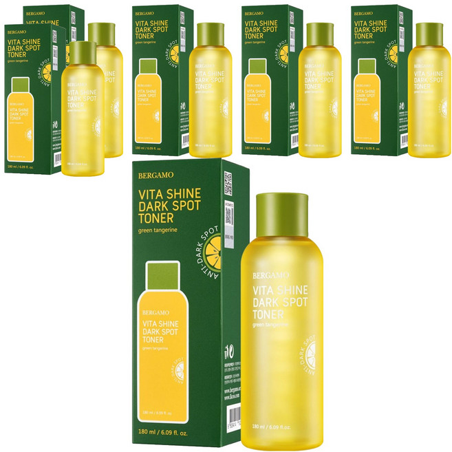 베르가모 청귤 비타샤인 잡티 토너, 180ml, 6개