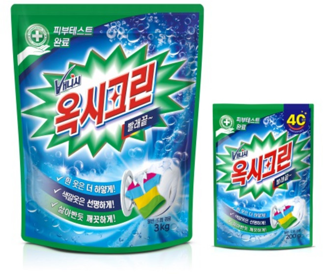 옥시크린 분말형 표백제+옥시크린 200g, 1세트