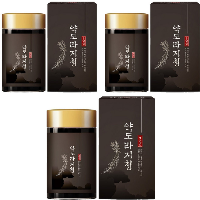 참앤들황토농원 3년근 약도라지청, 250g, 3개