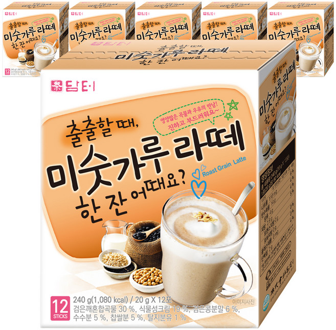 담터 미숫가루 라떼, 240g, 6개