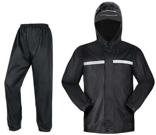 머지샵 남성용 오토바이 우비 상하의 세트