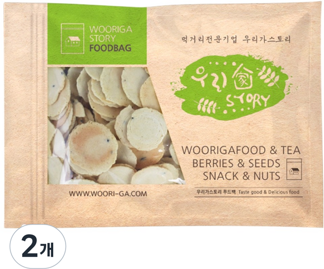 wooriga. 迷你豆腐餅乾, 2個, 500g