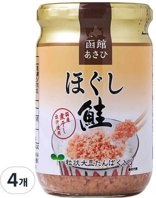 고쇼쿠 연어 후레이크 오리지널, 130g, 4개