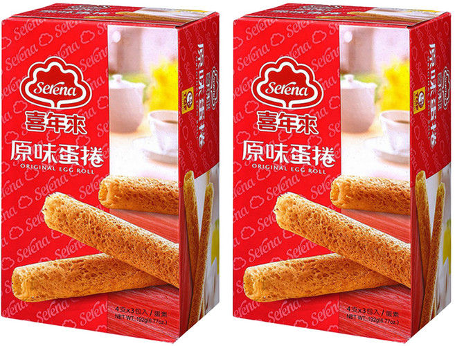 喜年來 原味蛋捲, 192g, 2盒
