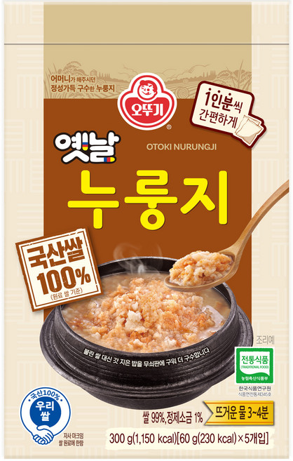 오뚜기 옛날 구수한 누룽지, 300g, 1개