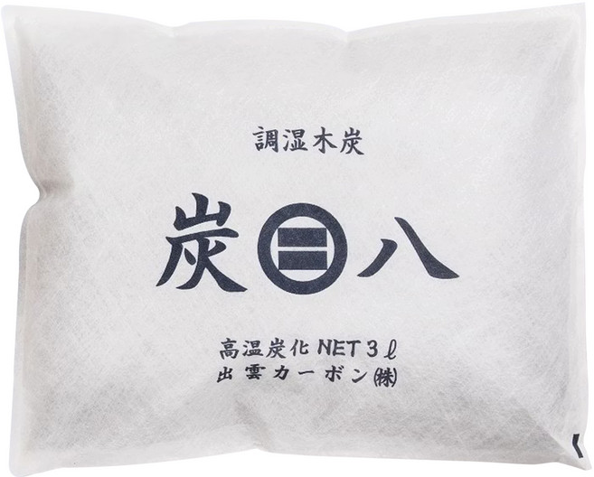 出雲屋炭八 車內專用方形調濕木炭 35 x 28cm 300g, 3L, 1個