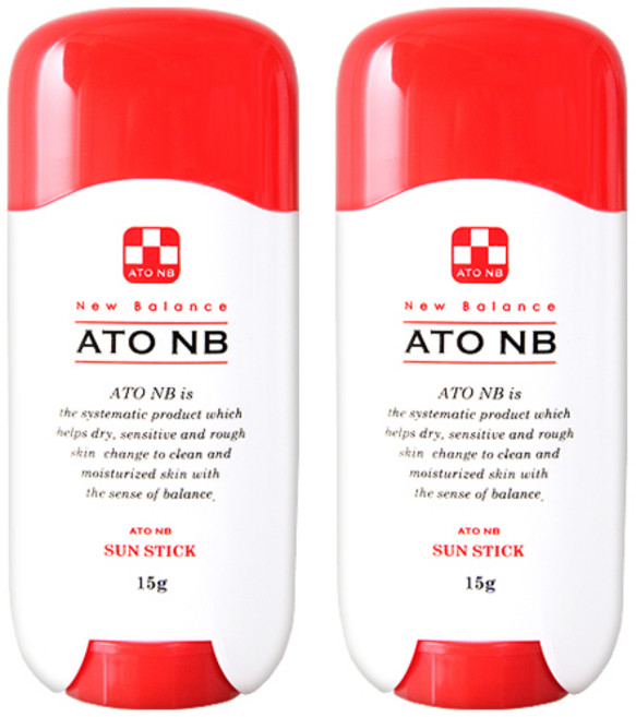 아토엔비 유아 선스틱 SPF50+ PA++++, 15g, 2개