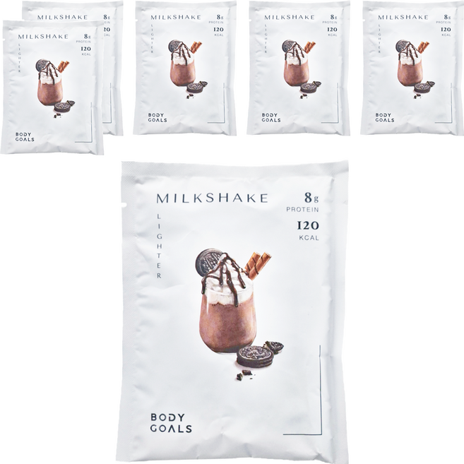 BODY GOALS 白奶昔 巧酥可可, 30g, 6包