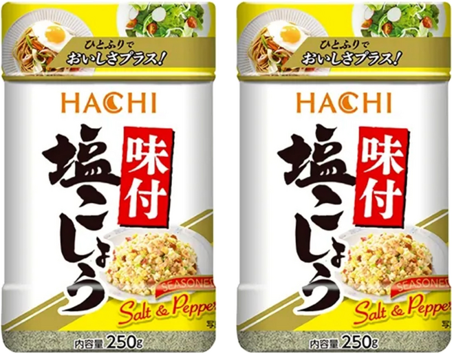 HACHI 味付胡椒鹽, 250g, 2罐