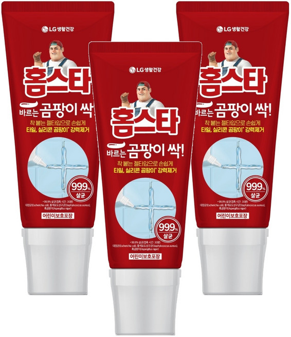 홈스타 바르는 곰팡이 싹 세정제, 120ml, 3개