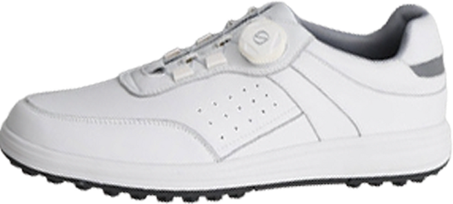 GODSHOE Jichisan 旋鈕皮革運動休閒鞋 室內高爾夫球鞋