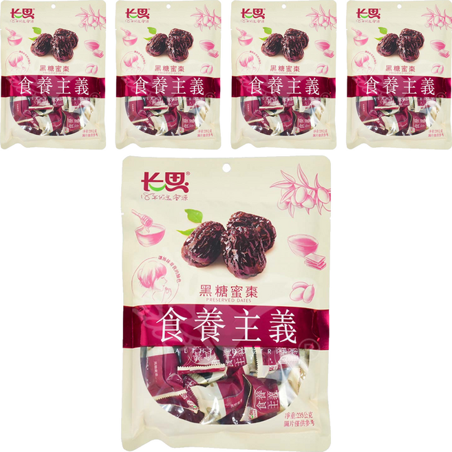 長思 黑糖蜜棗, 235g, 5包