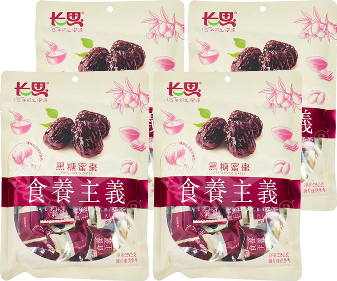 長思 黑糖蜜棗, 235g, 4包