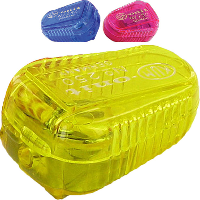 쿰 샤프너 250 Ice 전문가 미술용 연필심 전용 연필깎이 2mm 3.15mm, 랜덤발송, 3개