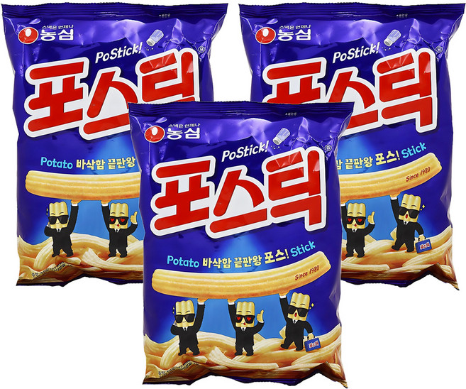 포스틱 과자, 84g, 3개
