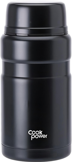 cook power 鍋寶 超真空陶瓷燜燒罐, 800ml, 黑色, 1個
