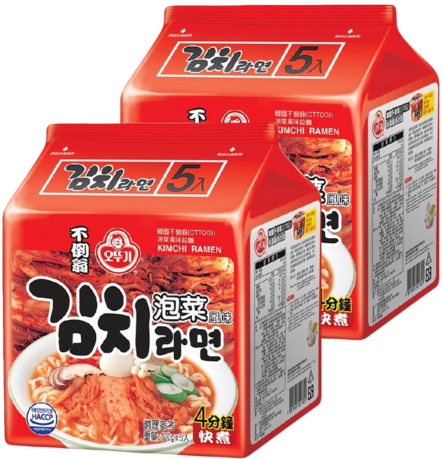 OTOKI 不倒翁 泡菜拉麵 120g, 10包