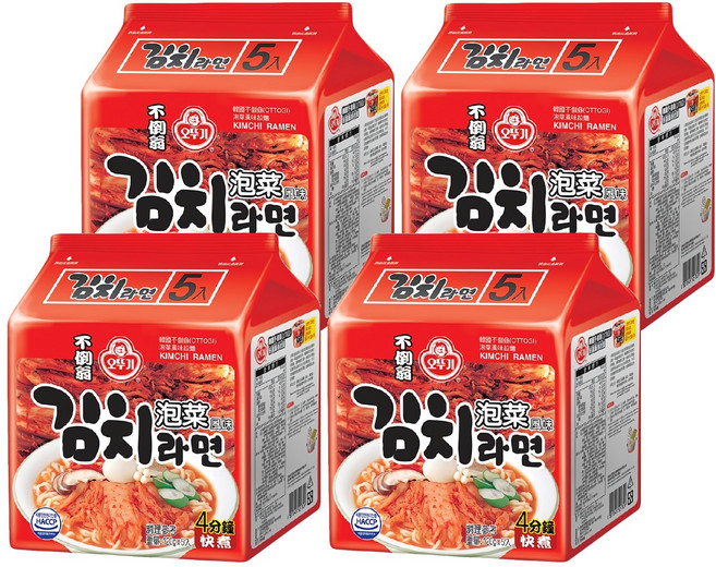 OTOKI 不倒翁 泡菜拉麵 120g, 20包