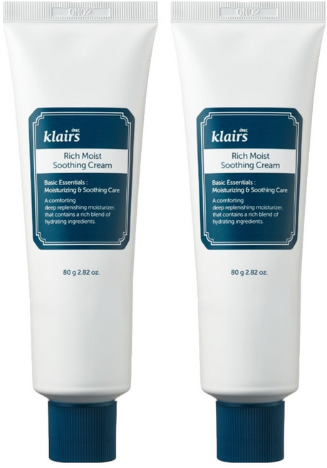 클레어스 리치 모이스트 수딩 크림, 80g, 2개