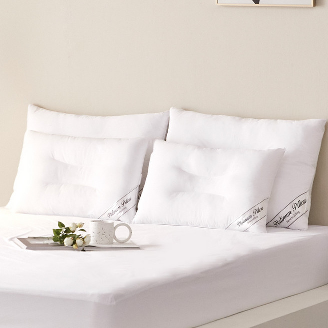 베네베딩 플래티넘 다운필 경추 베개솜, 화이트, 1개