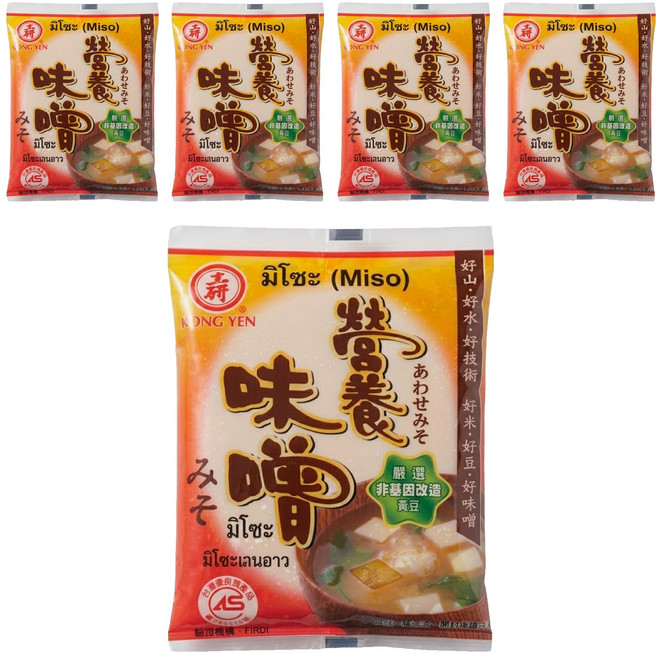 KONG YEN 工研 營養味噌, 140g, 5包