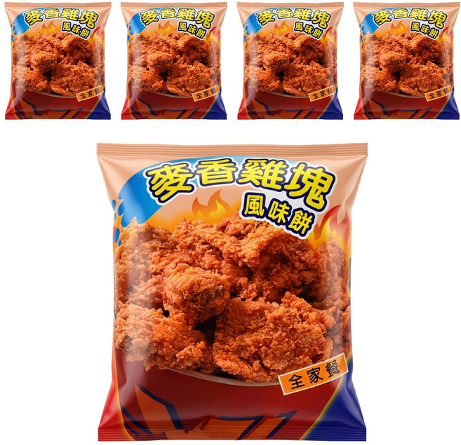 大同國際 全家餐麥香雞塊風味餅, 40g, 5包