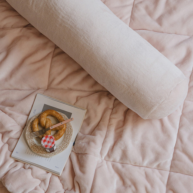 아망떼 소울메이트 장모 극세사 바디필로우 커버, 소프트핑크