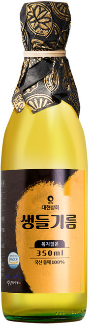 대현상회 볶지않은 국산 생들기름, 1개, 350ml