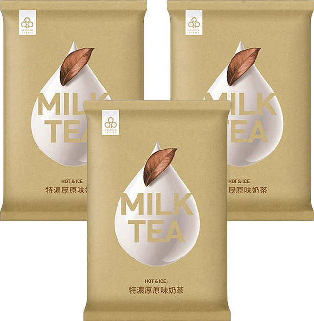 開元食品 特濃厚原味奶茶, 1kg, 1入, 3袋