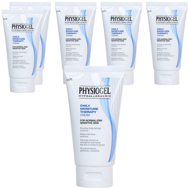 PHYSIOGEL 潔美淨 層脂質保濕乳霜, 6條, 75ml