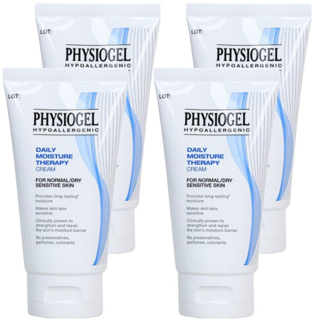 PHYSIOGEL 潔美淨 層脂質保濕乳霜, 4條, 75ml