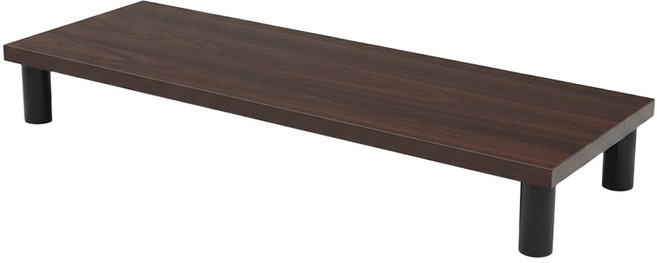 LiFArt MIT木紋加寬螢幕鍵盤架 93.5 x 31.5 x 10cm 1.35kg, 胡桃木色