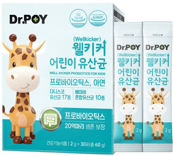닥터포이 웰키커 어린이 유산균, 30회분, 1개