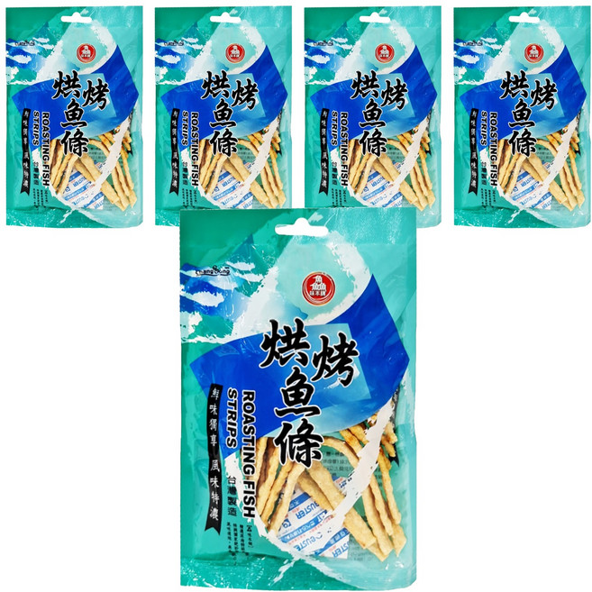 長松食品 烘烤魚條, 30g, 5包