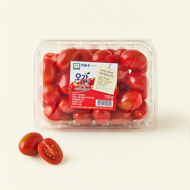 충남오감 세도농협 GAP 인증 대추방울토마토, 750g, 1팩