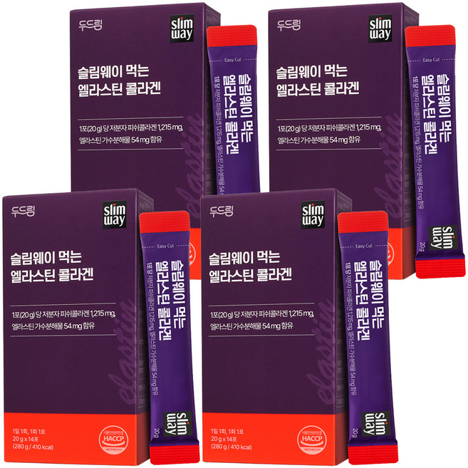 두드림 슬림웨이 먹는 엘라스틴 콜라겐, 4개, 280g