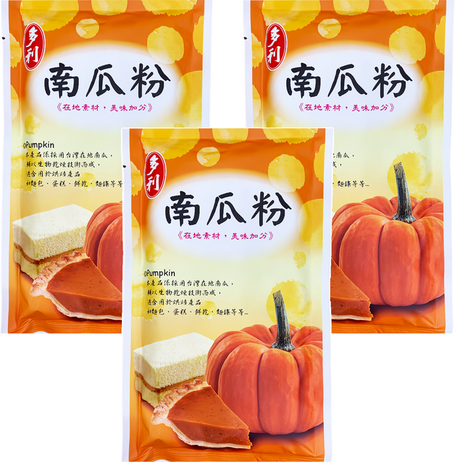 多利 南瓜粉, 120g, 3個