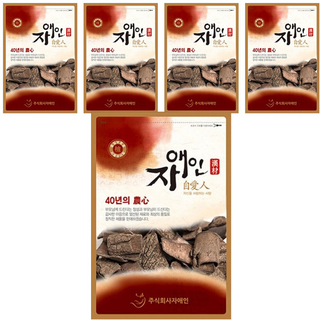 자애인 볶은 두충나무 껍질차, 600g, 5개