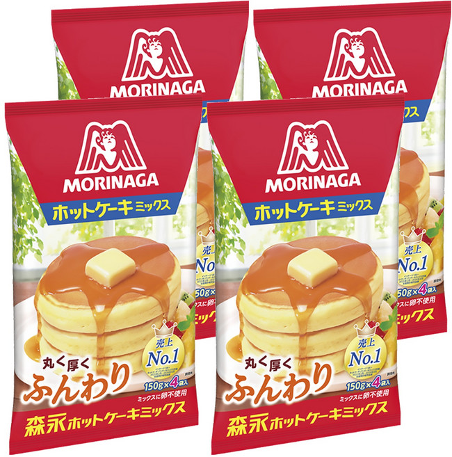 MORINAGA 森永 鬆餅粉, 600g, 4包