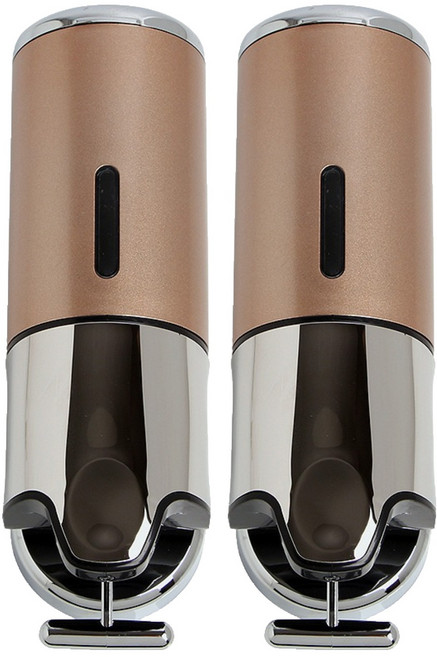 홈스토리 물비누 디스펜서 450ml, 골드, 2개