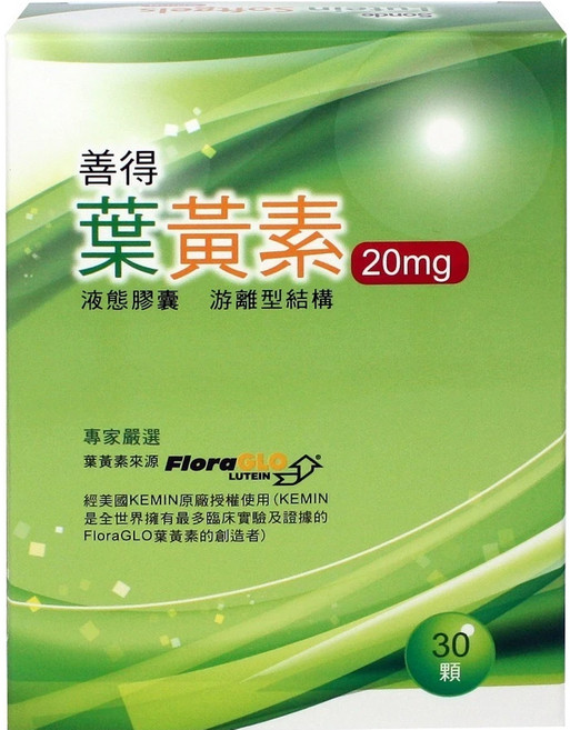 善得 葉黃素, 30顆, 1盒