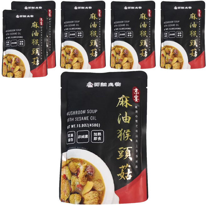 初誠良物 京宴 麻油猴頭菇, 450g, 6包