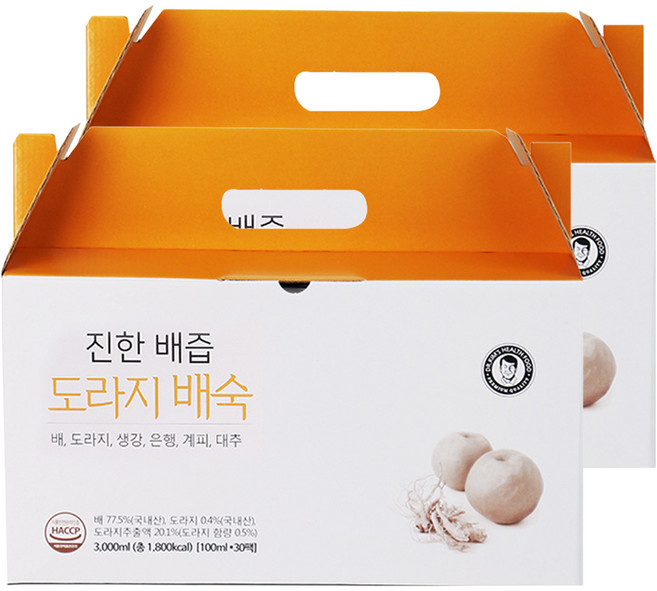 김재식헬스푸드 진한 배즙 도라지배숙, 100ml, 60개