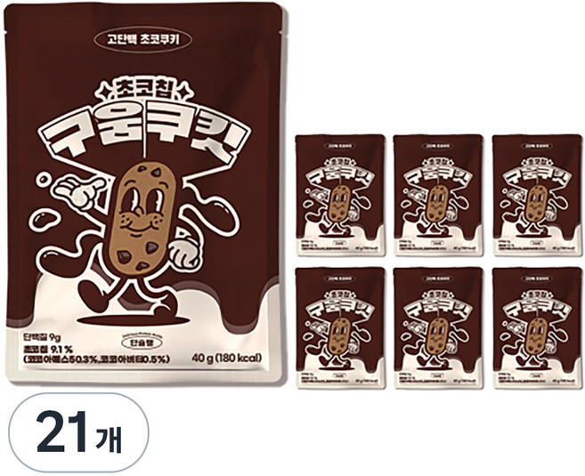 단슐랭 구움쿠킷 초코칩, 40g, 21개