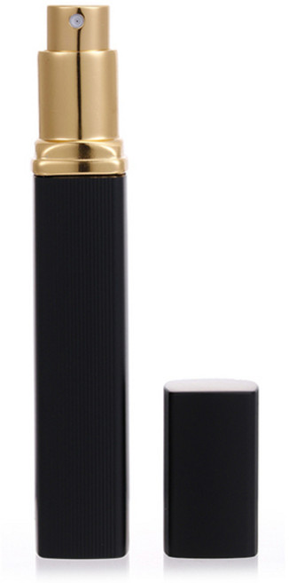 플라카 휴대용 스프레이 향수 공병 12ml, 블랙, 1개