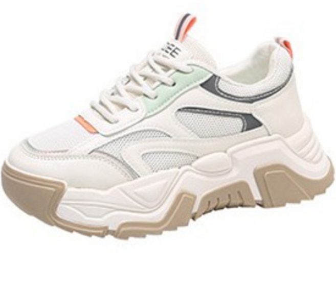 뮤베아 여성용 레이어드쿠션통굽 운동화 WS967